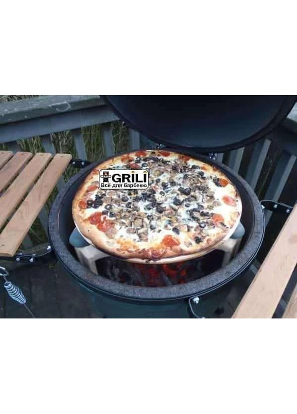 Пласка глиняна форма для випікання для М (BSM / 401007) Код: 003126 Big Green Egg (362457043)
