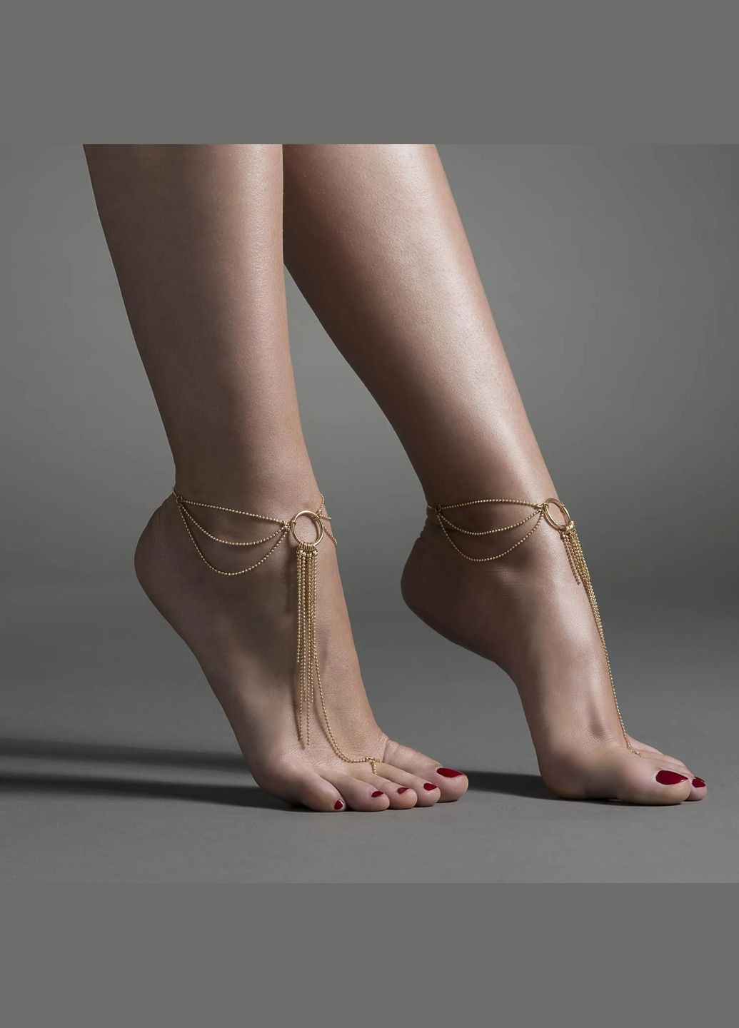 Браслети для ніг Indiscrets Magnifique Feet Chain - Gold Bijoux (334709694)