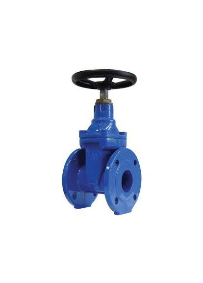 Задвижка чугунная с порезиненным клином и невыдвижным штоком (аналог 30ч39р) ДУ 100 No Brand (364956036)