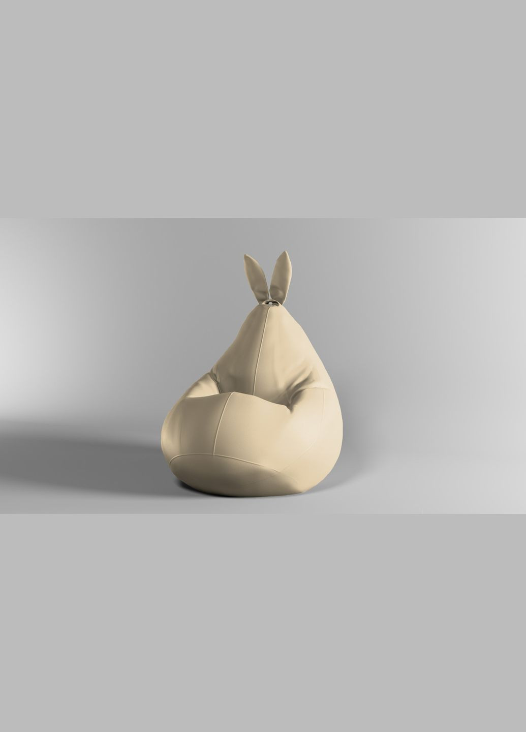 Кресло-мешок Зайка груша, XXL - 140х100 Экокожа Zeus Delux Sand SkyPuff (339871792)