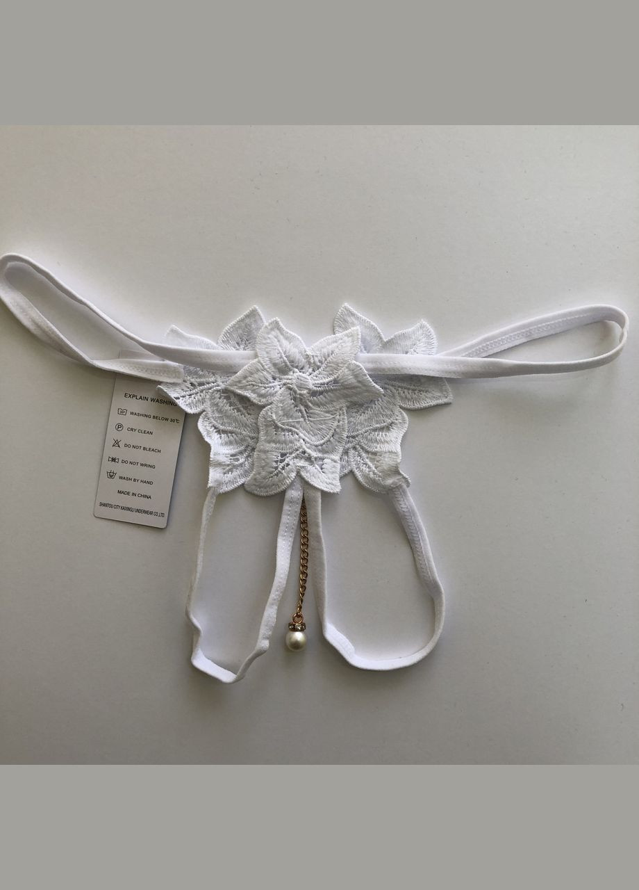 Сексуальные трусики с разрезом и подвеской с жемчужиной Sexy OneSize (8-22) No Brand (312005133)