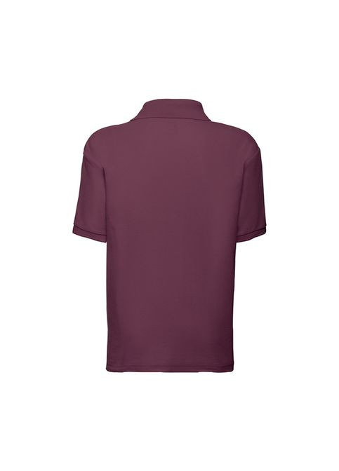 Бордова літня футболка поло дитяча 65/35 polo kids (0634170/141116) Fruit of the Loom