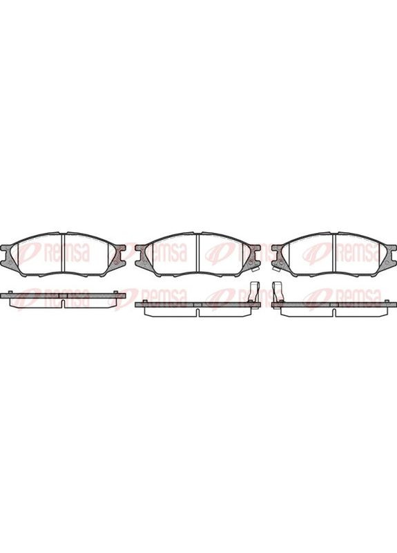 Колодки тормозные дисковые ПЕРЕДН NISSAN ALMERA CLASSIC (B10) 1.6 2006.03- RS 1123.02 Remsa (354335109)