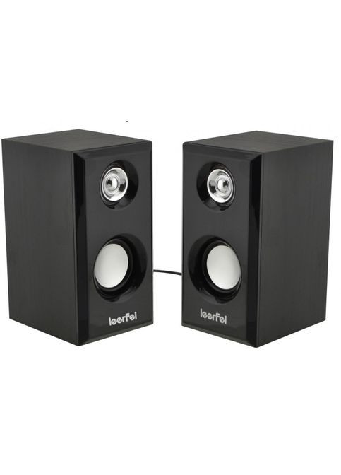 Колонки для ПК комп'ютера Leerfei D-092 Чорні MDR No Brand (371793837)