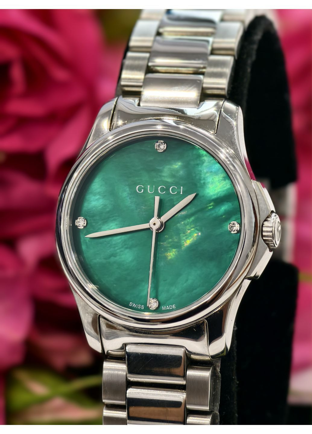 G-Timeless YA126.5 Изумрудный. Gucci YA1264042 (370777958)