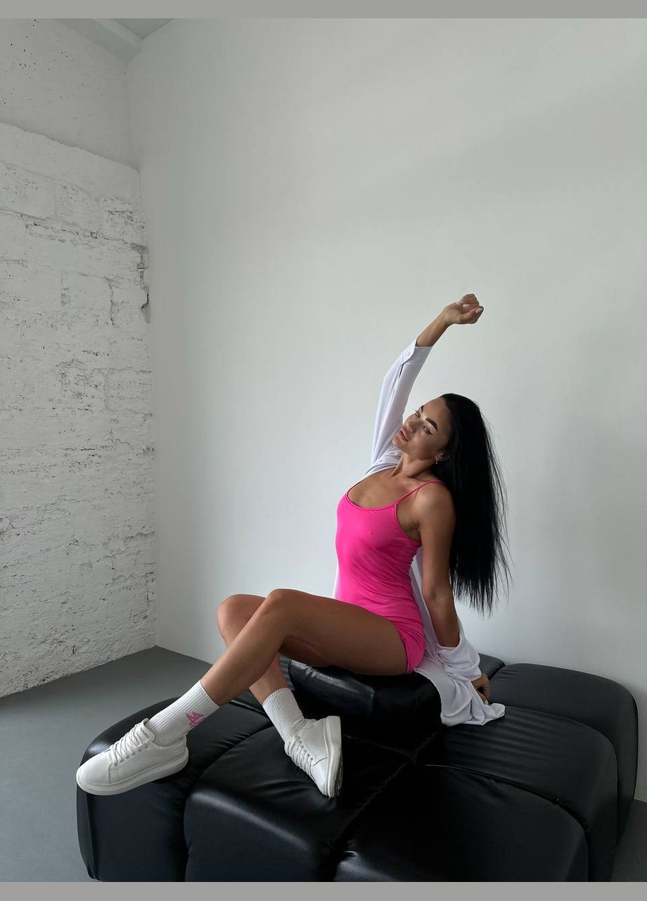 Женский комбинезон No Brand комбинезон-шорты однотонный розовый повседневный софт