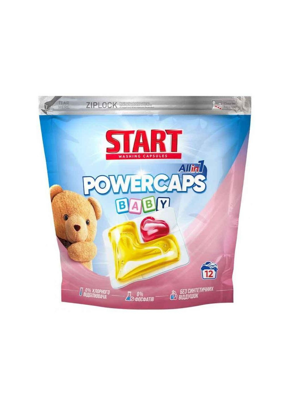 Капсули для прання ДИТЯЧОЇ БІЛИЗНИ Baby 12 шт ТМ Start (304062599)