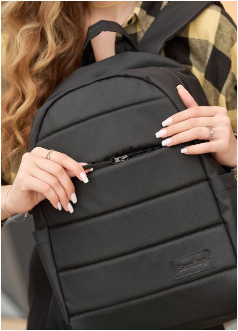 Рюкзак Zard 0RT чорний тканевий Sambag (302519191)