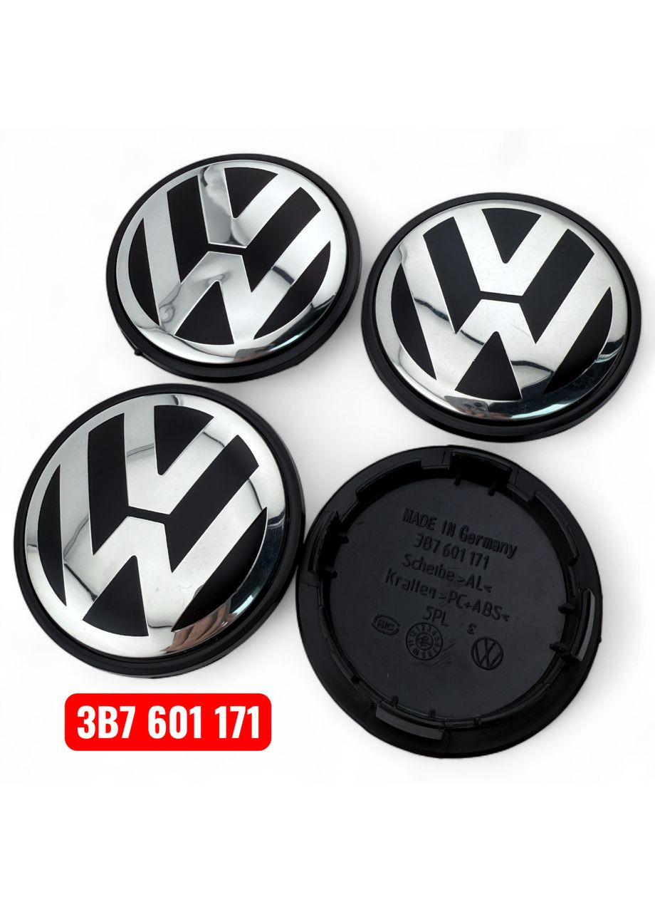 Ковпачки в диски 65/56 заглушка для дисків Вольцваген (4 шт.) NO 3B7601171 No Brand (364958956)