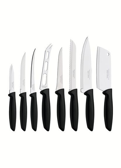 Набір ножів Plenus black, 8 предметів Tramontina комбінований,