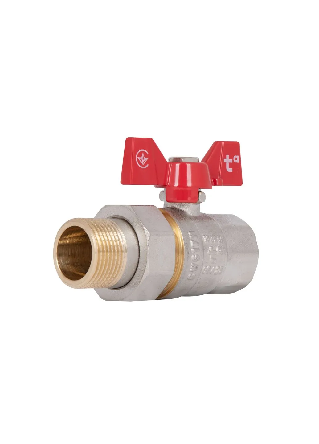 Кран шаровой "Американка" Standart 3/4" ВН прямой SD220NW20PN40 Thermo Alliance (400361222)