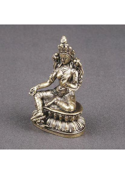 Античная ретро медная бронзовая латунная статуэтка фигурка Будды Зеленая Тара No Brand (361946467)