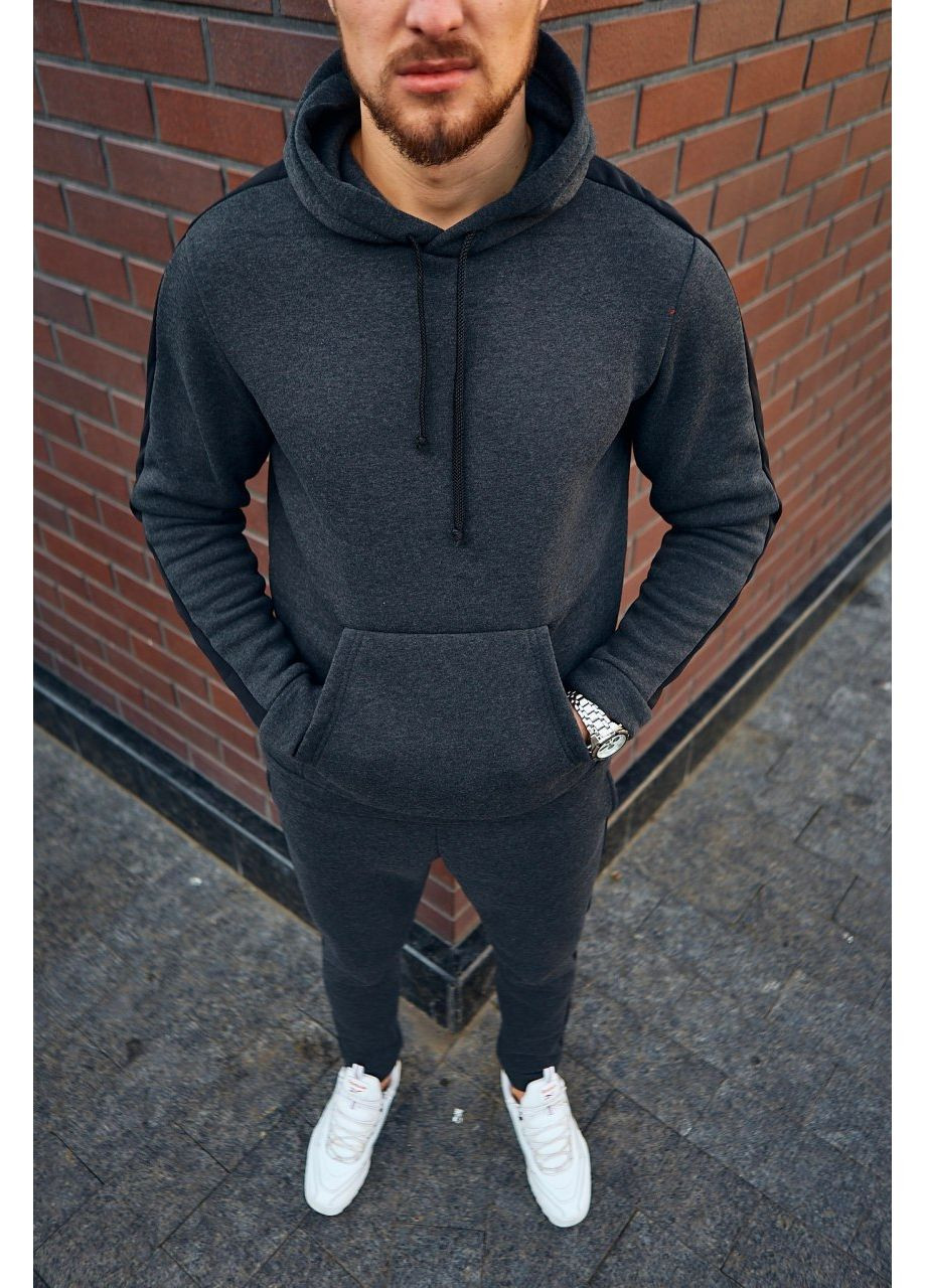 Костюм спортивний чоловічий базовий на флісі No Brand спортивный костюм (360600029)