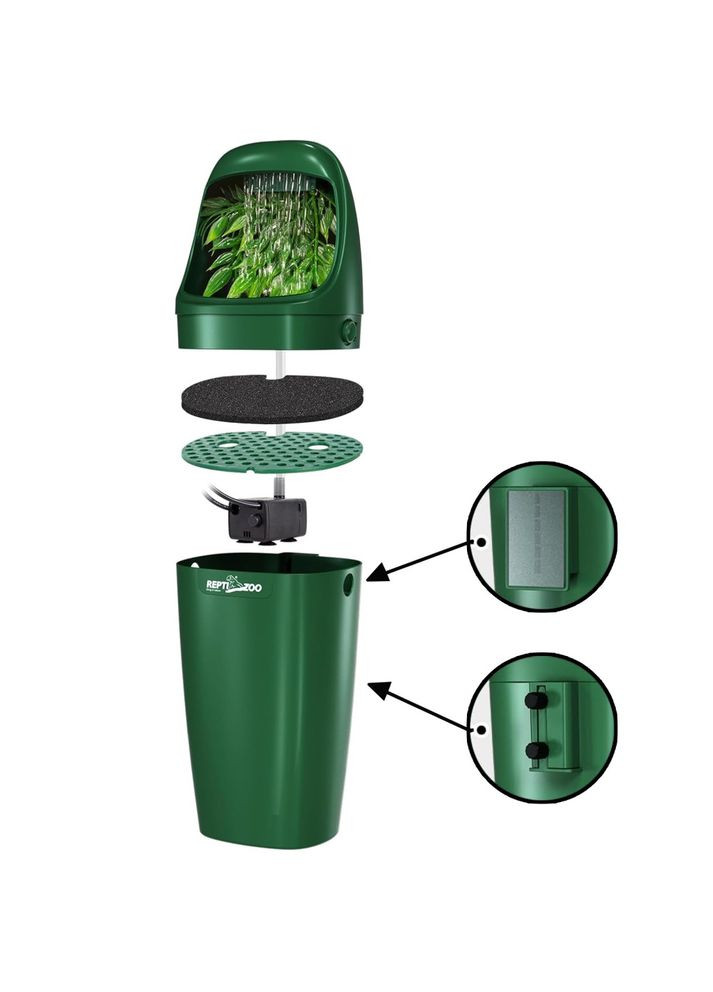Фонтан для хамелеонов и гекконов Reptile Waterfall Repti-Zoo (322032552)