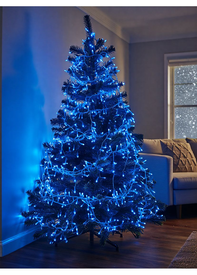 Гирлянда Рождественская фея уличная 50 м 500 LED белый провод Синий CF500L50MWBL (A-040665) Garlando (366239171)