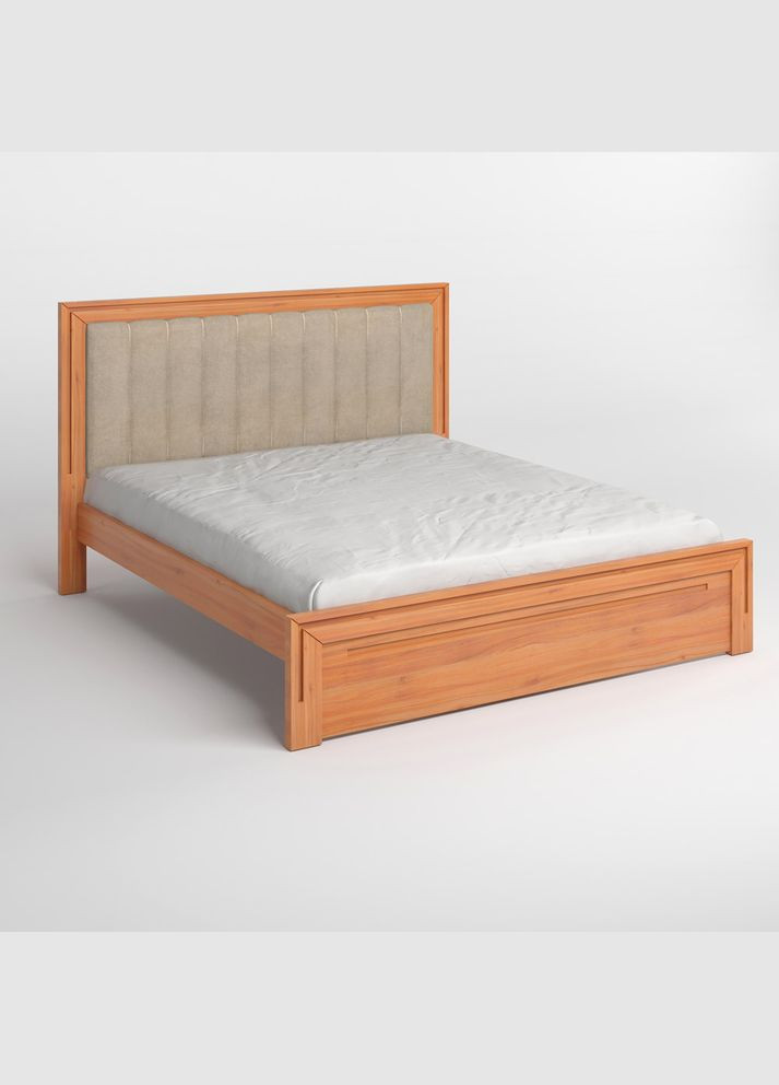 Двоспальне дерев'яне ліжко Торонто Т1 /Аляска 23 (бежевий) 140х200 см (MBG-7449) Mebigrand (368279230)