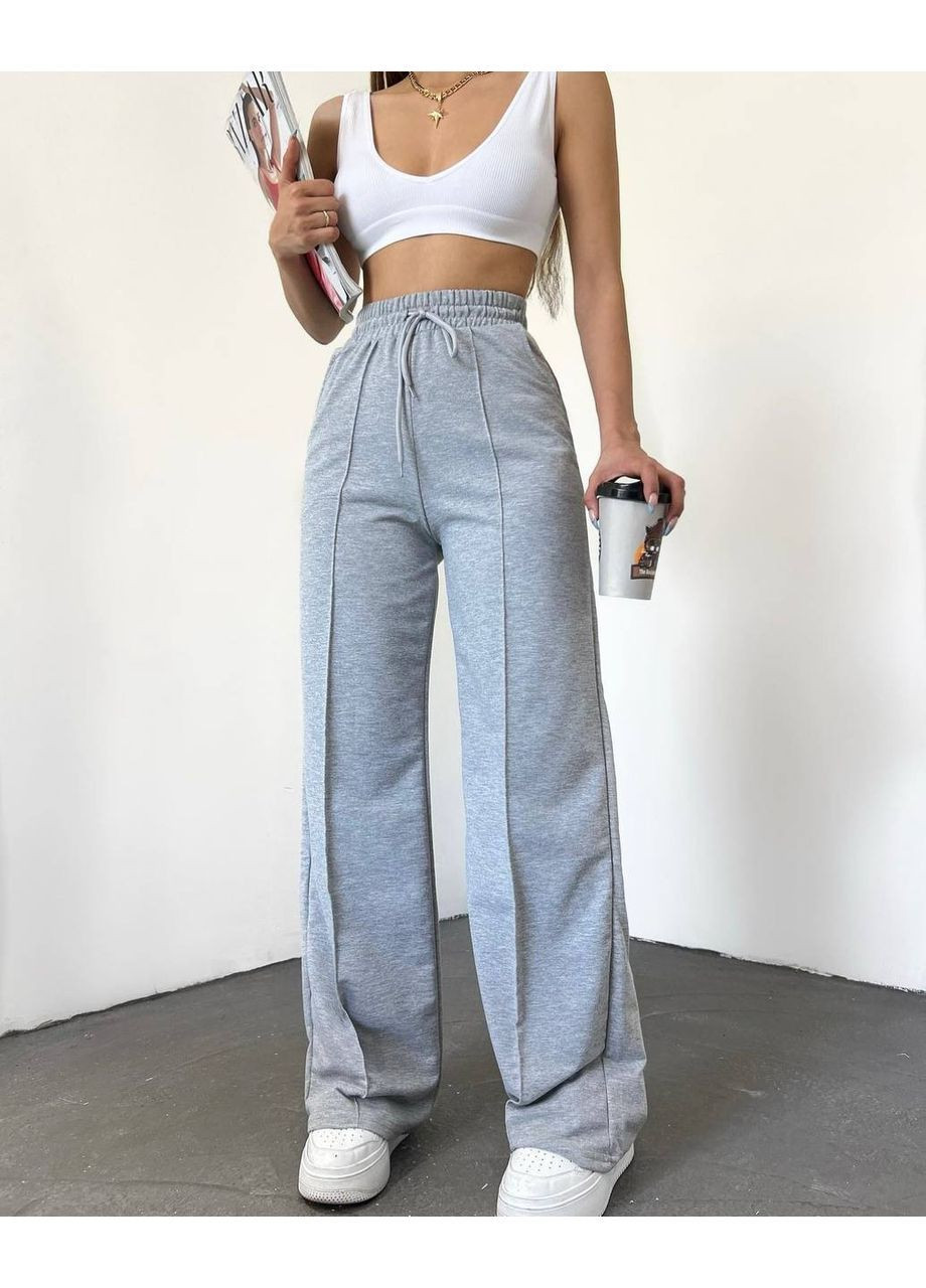 Базовые СПОРТИВНЫЕ ШТАНЫ с декоративными пересрочками More_bboutique Штани (368636130)