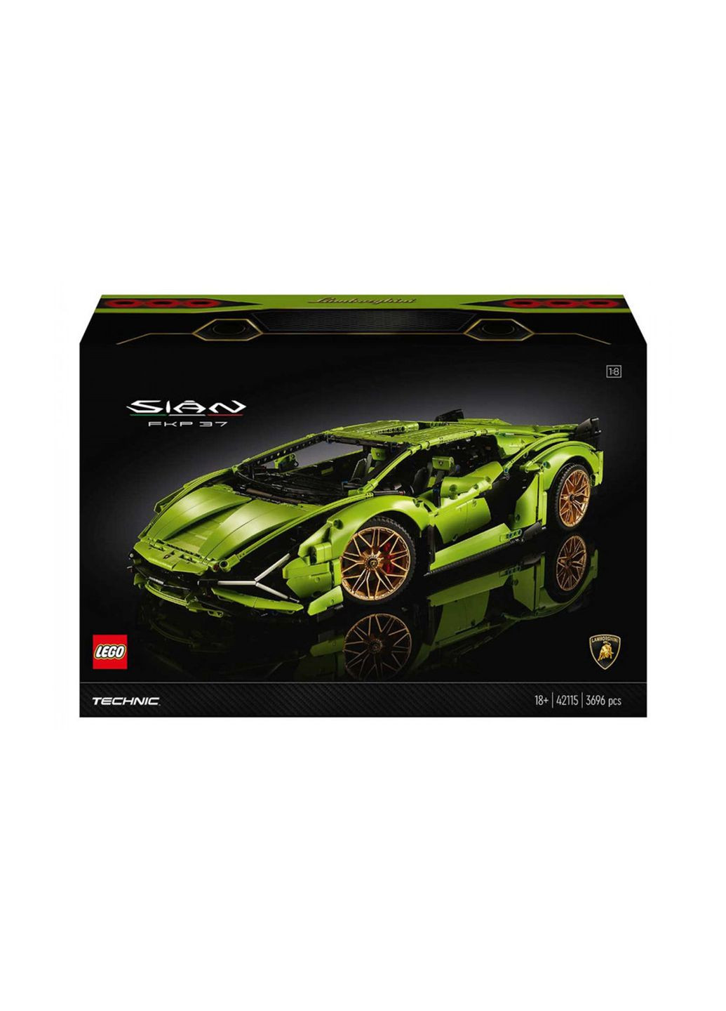 Technic Lamborghini Sián FKP 37 3696 деталей (42115) Lego (304055577)