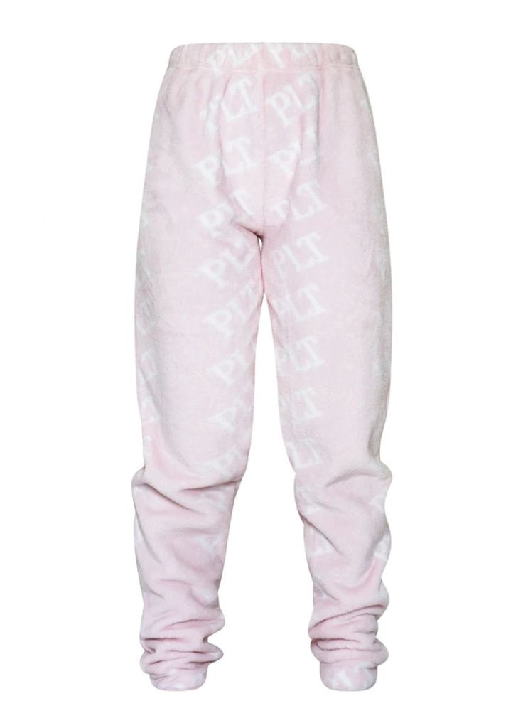 Розовая всесезон махровые пижамные штаны PrettyLittleThing