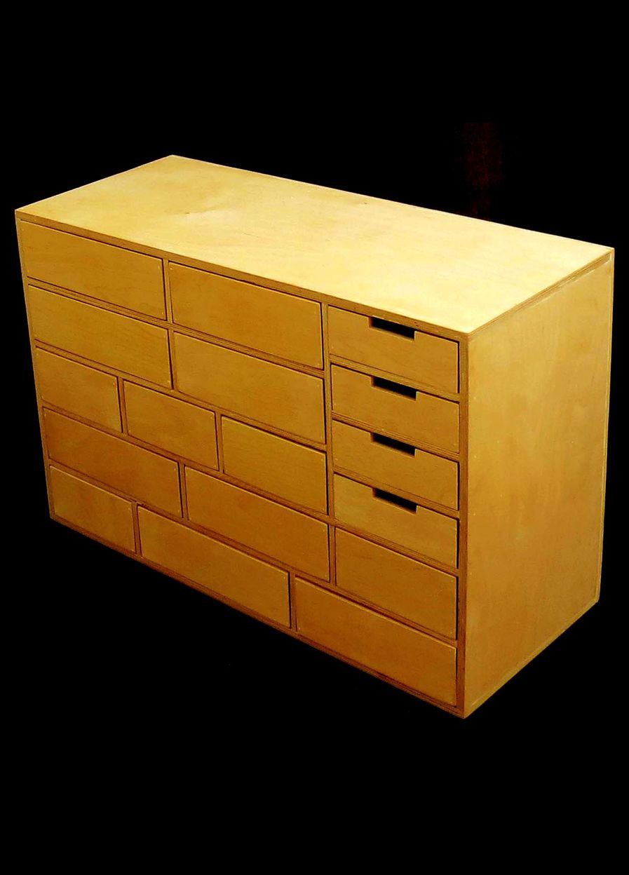 Мини-комод из дерева Кавасан карри (МНК-003003) No Brand (328227693)