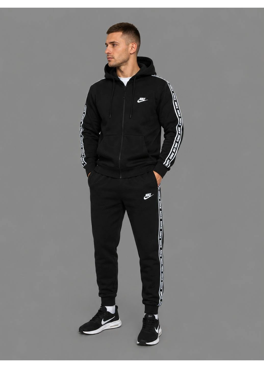 Костюм лампас Nk: зип худи-штаны 2 пары носков в подарок! No Brand (401106479)