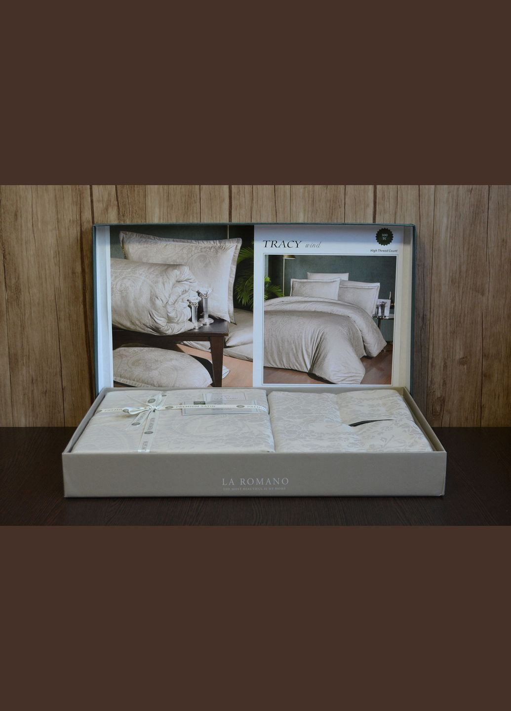 Постельное белье Premium Satin 160×220 см семейное Tracy Wind La Romano (325471683)
