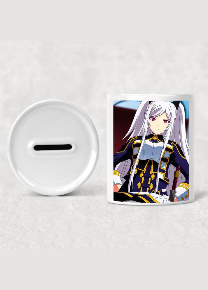 Скарбничка, копілка для грошей Аніме Сходження в тіні #0002 біла керамічна No Brand (315043916)