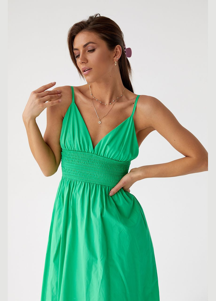 Однотонний сарафан із резинкою на талії Liton (296908994)