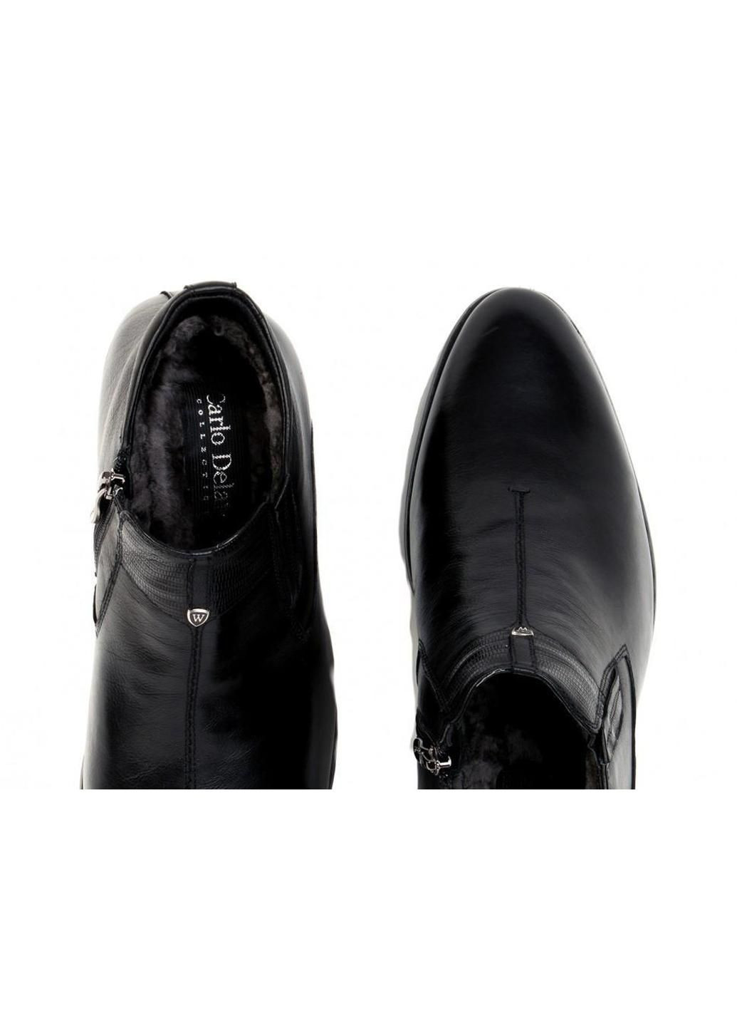 Черные зимние ботинки 7164129 цвет черный Carlo Delari