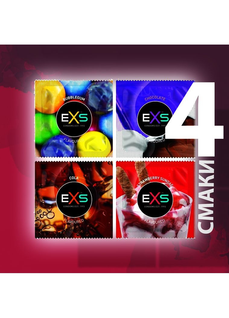 Презервативы со вкусом Flavoured EXS (371391378)