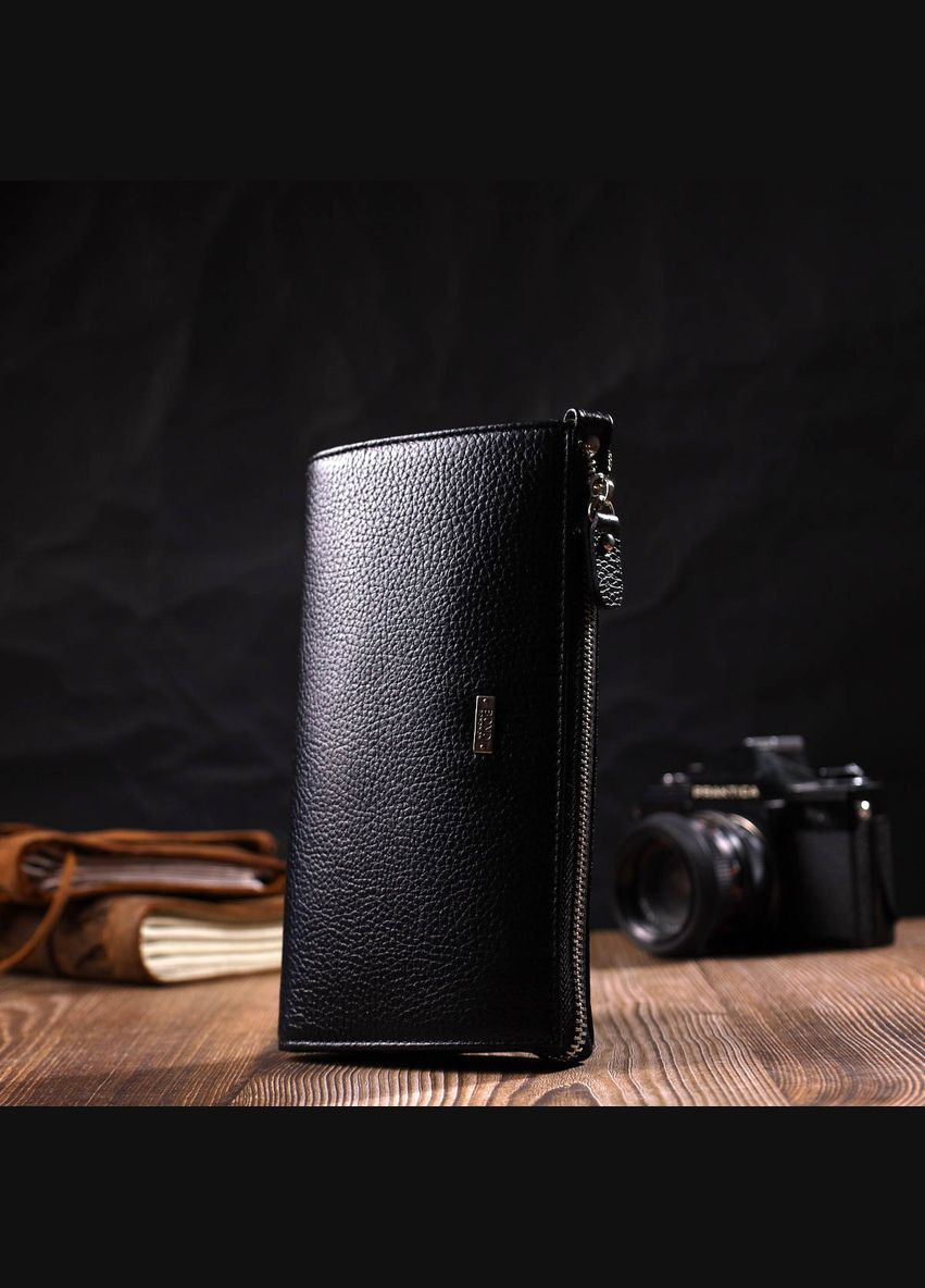 Чоловічий клатч шкіряний флотар 22050 Чорний Bond (302007861)