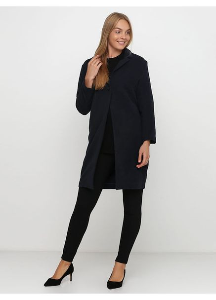 Темно-синее демисезонное Пальто женское H&M