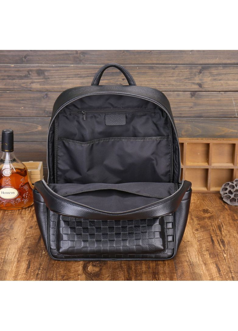 Кожаный городской мужской рюкзак с тиснением для повседневного использованияный ранец из натуральной кожи ProDobro (363258977)