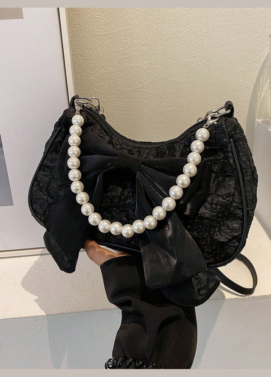 Женская сумка 7056 багет черная No Brand (306709512)