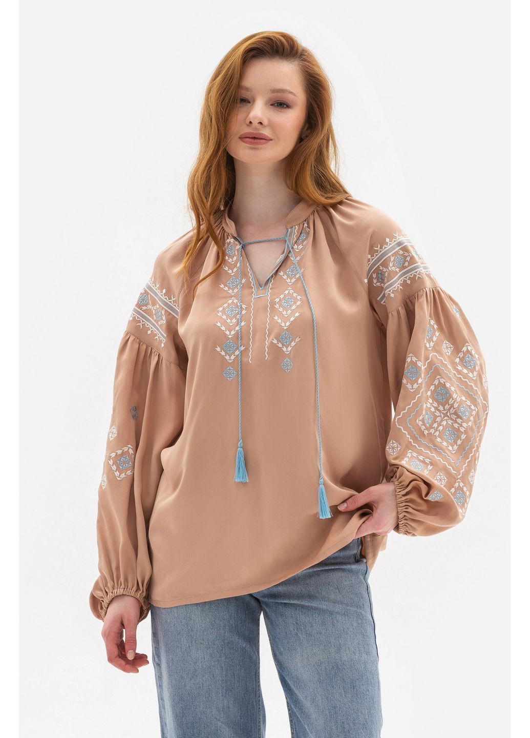 Бежева блуза Lesia Градия 01