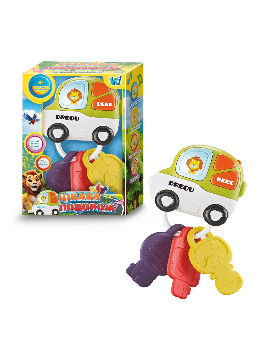 Музыкальная игрушка Интересное путешествие украинский язык прорезыватели песни загадки сказки подсветка (45093) WToys (356677899)
