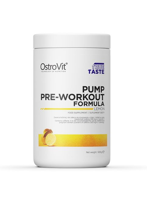 PUMP Pre-Workout 500 g /50 servings/ Lemon Ostrovit (283324250)