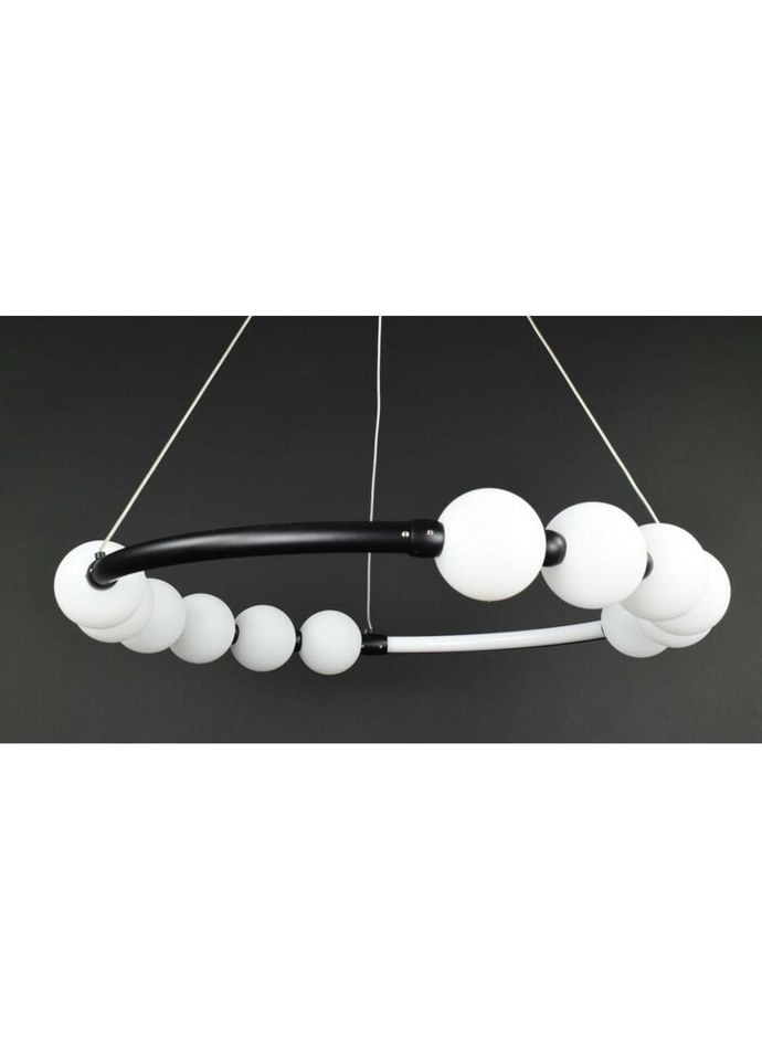 Люстра светодиодная подвесная LED светильник для квартиры на потолок лэд 27725 Черный 25-140х62х62 см. Sunnysky (324395926)