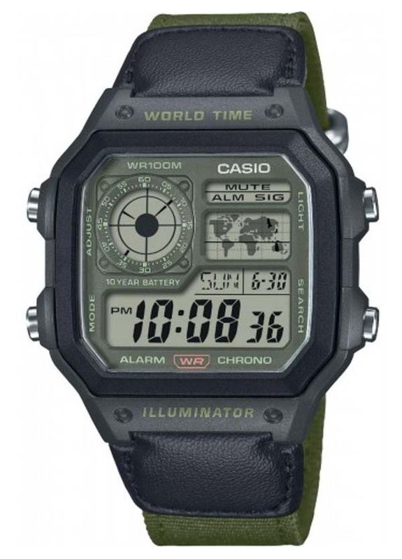 Чоловічі наручні годинники AE-1200WHUB-3AVEF Casio (364315635)