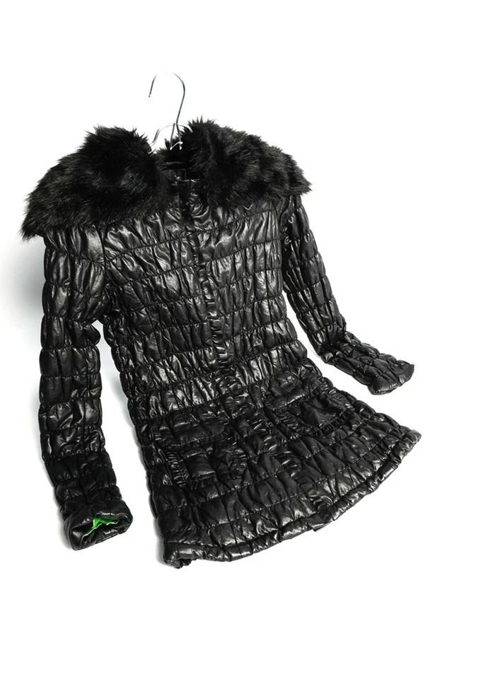 Черная куртка женская длинная fv-111467 черный Forza Viva