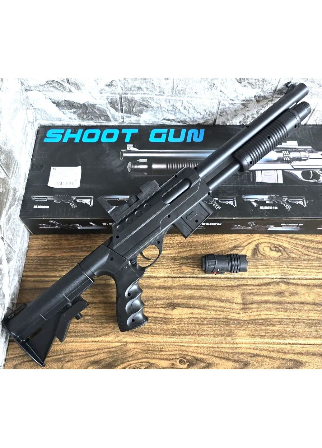 Детская Винтовка Дробовик V0581C-1 прицел и фонарик 6 мм Vigor (360544468)