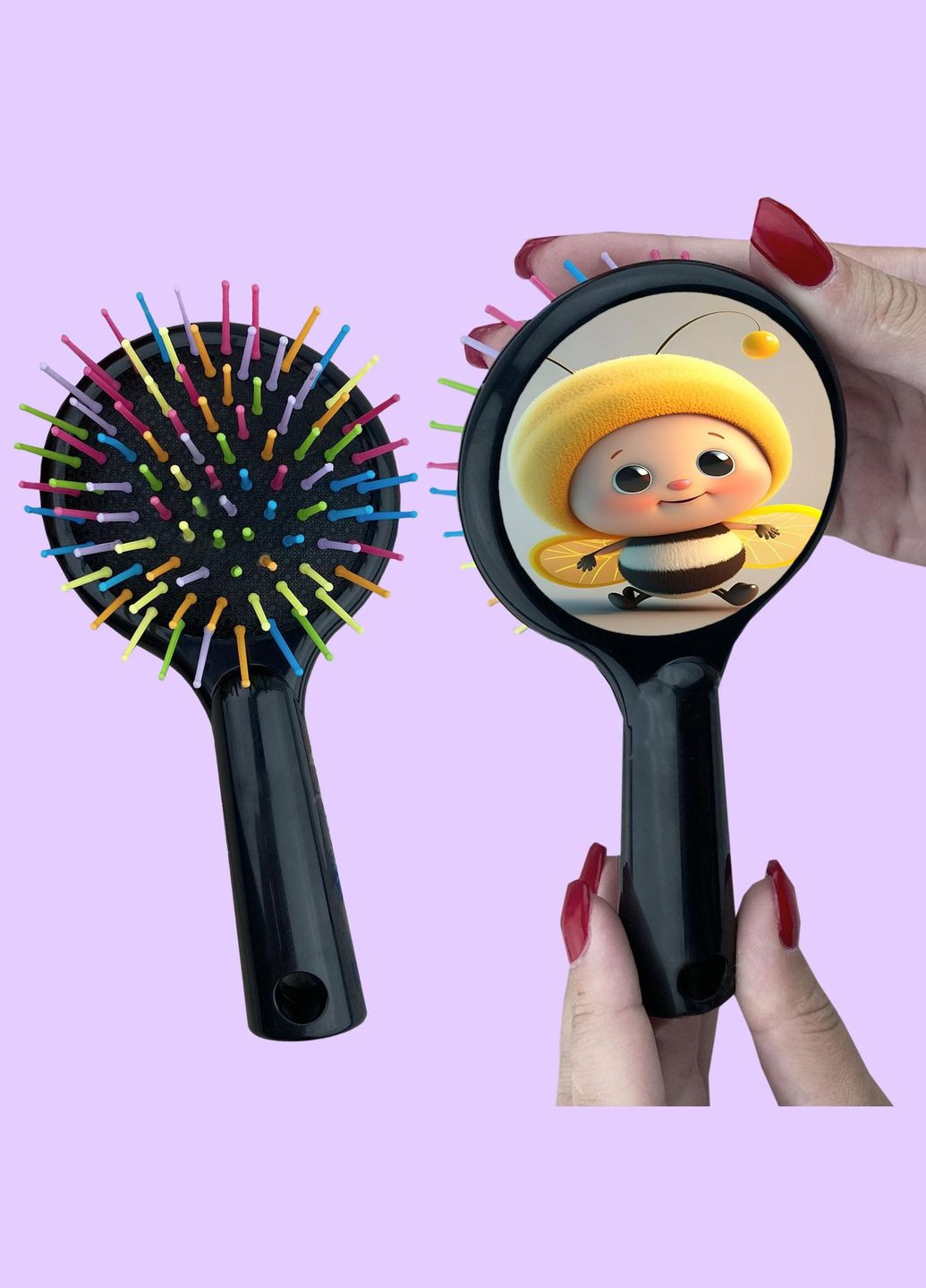 Детская Расческа для волос #0020 Черная No Brand (315045919)