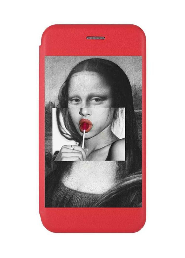 Чохол-книжка з малюнком для Xiaomi Redmi 12 Червоний:: Сучасна Мона Ліза (принт 351) G-Case (360659895)