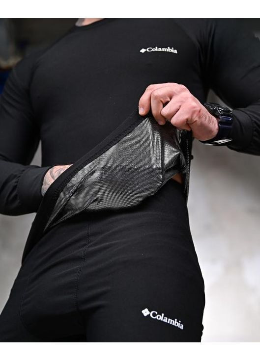 Тактична чоловіча активна термобілизна на omni-heat чорна No Brand (363222646)