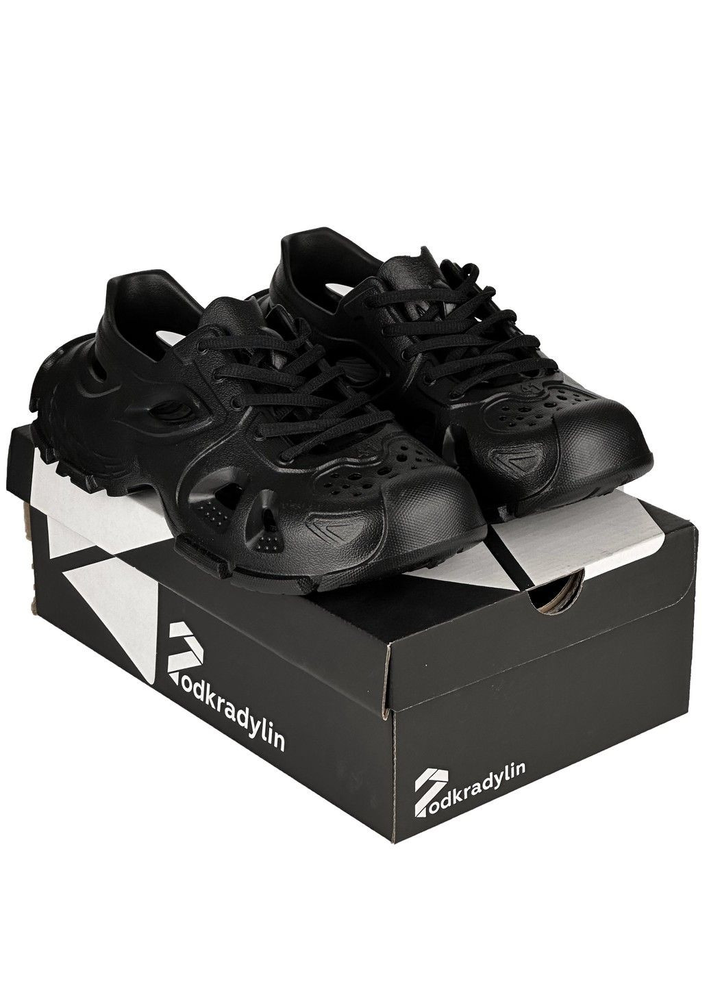 Шльопанці чорні чоловічі зі шнурівкою Stilli (333651454)