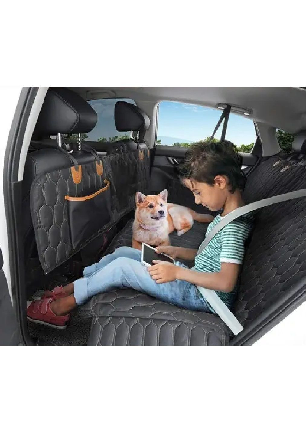 Накидка чехол гамак переноска для перевозки животных собак в салоне автомобиля разборной 134х149 см (477620-Prob) Unbranded (298442064)