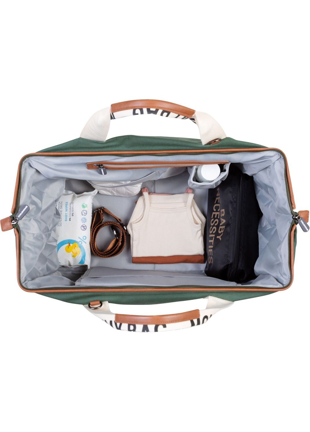 Сумка Mommy bag Signature - Canvas Green, зеленый () Childhome CWMBBSCGR (331789843)