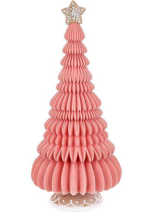 Декоративная фигура "Зефирно-Пряничная Елка" 53см с флоковым напылением, розовый BonaDi (329898793)