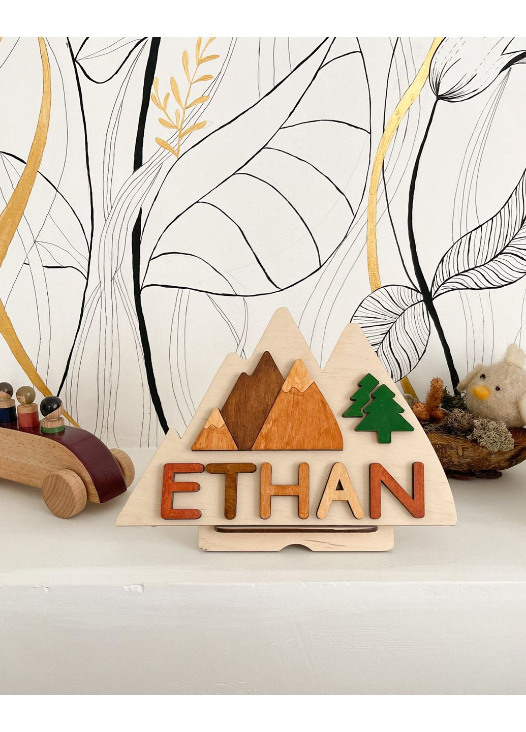 Пазл з горами іменний WittleWood (369778915)