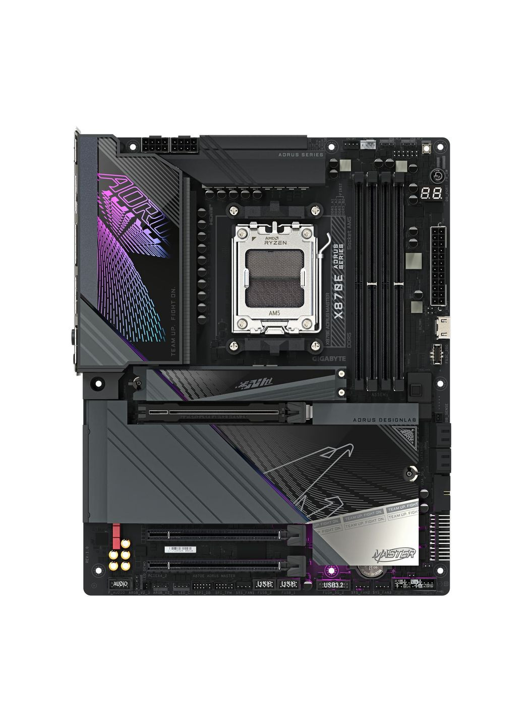 Материнская плата X870E AORUS MASTER sAM5 X870 4xDDR5 M.2 HDMI Typc-C ATX Gigabyte (322245608)